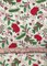 Foust Textiles Tis the Season Poinsettias and Pinecones Ivory Gold Metallic 100% Cotton Price per Yard